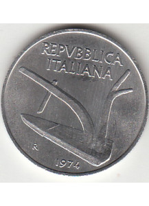 1974 Lire 10 Spiga Fior di Conio Italia